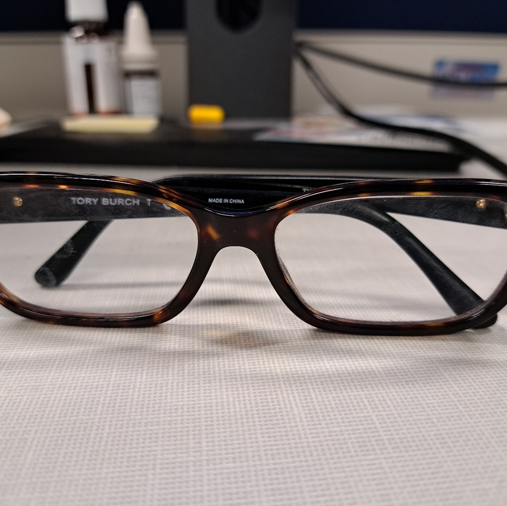 Tory Burch reading glasses tortoise